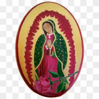 Decor Wall Hanging Virgen De Guadalupe Oval Shaped - Illustration, HD Png Download