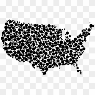 Medium Image - United States Map Black Png, Transparent Png