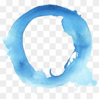 6 Blue Watercolor Circle Png Transparent Onlygfx Com - Watercolor Paint Circle Png, Png Download