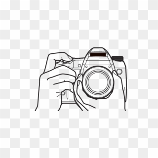 photographer with camera drawing
