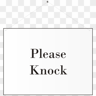 Please Knock Sign - Triangle, HD Png Download