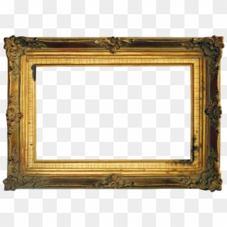Marco Cuadro Png - Old Fashion Picture Frame, Transparent Png