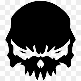Black And White Skull No Jaw, HD Png Download