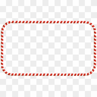 Collection Of Christmas - Christmas Candy Cane Frame Png, Transparent Png