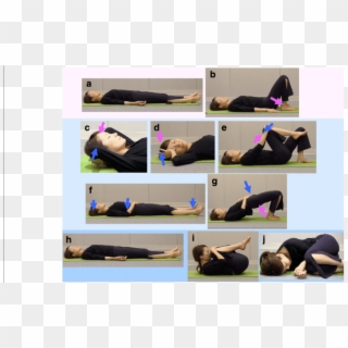 Illustration Of Poses From The Recumbent Isometric - Cfs Yoga, HD Png Download