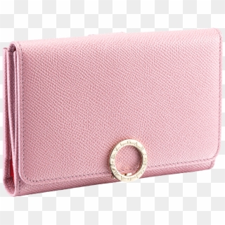 Compact Pochette In Pink Agate Bright Grain Calf Leather, - Wallet, HD Png Download