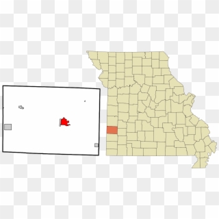 Lamar, Missouri - Ebbing Missouri On A Map, HD Png Download