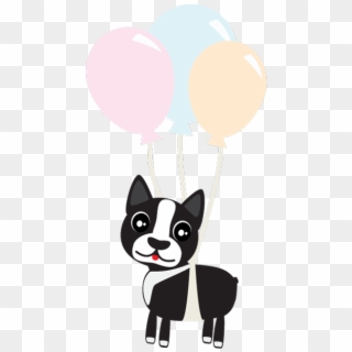 Boston Terrier - Balloon, HD Png Download