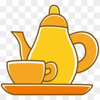 Teaware Coffee Clip Art Tea Set Transprent - Cha De Cozinha Amarelo Png, Transparent Png