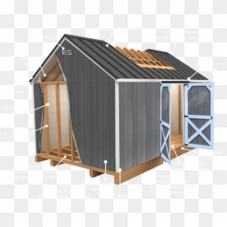 Painted-illustration - Shed, HD Png Download