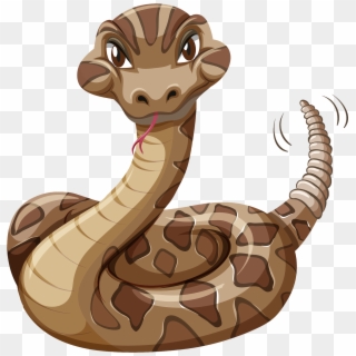 Rattlesnake Cartoon Snake Png - Clip Art Rattlesnake, Transparent Png