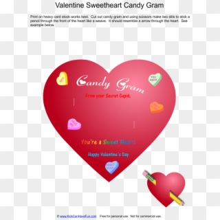 Valentines Candy Png - Valentine Gram Cards Template, Transparent Png