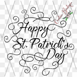 Happy St Patrick's Day - Line Art, HD Png Download