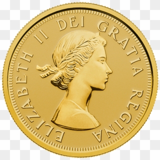 Pure Gold Coin Maple Leaves With Queen Elizabeth Ii - 1953 Queen Elizabeth Coin, HD Png Download