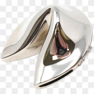 Chrome Metal Fortune Cookie Box On Chairish - Titanium Ring, HD Png Download