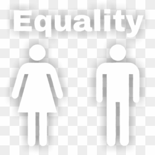 Man Woman Equality Male Female White - Sign, HD Png Download