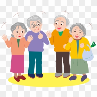 Party Age Old Cartoon Elderly Hd Image Free Png Clipart - Group Of Old  People Cartoon, Transparent Png - 850x694(#6510292) - PngFind