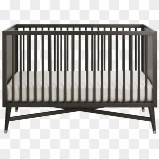 Infant Bed Png Clipart - Mid Century Black Cribs, Transparent Png