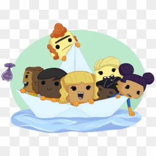 Dupes In A Paperboat - Cartoon, HD Png Download