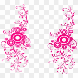 Princess Swirl Clip Art - Fuschia Pink Border Png, Transparent Png