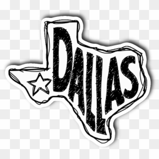 Dallas Drawing Sticker - Hey Y All, HD Png Download