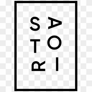 File - Satori Logo - Melns - Graphic Design, HD Png Download