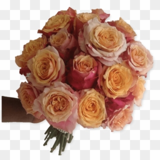 Orange Pink Rose Bouquet - Floribunda, HD Png Download