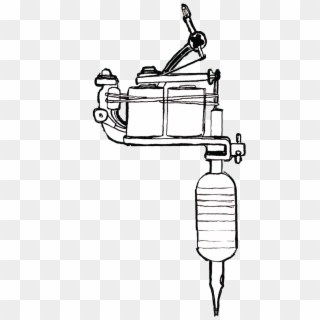 Coil Tattoo Machine - Sketches Of Tattoo Machines, HD Png Download