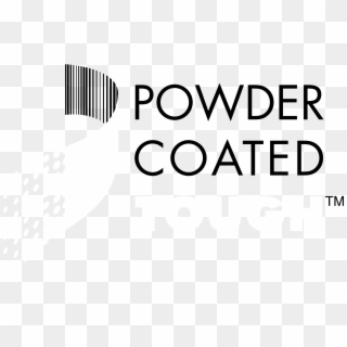 Powder Coated Tough Logo Black And White - Powder, HD Png Download