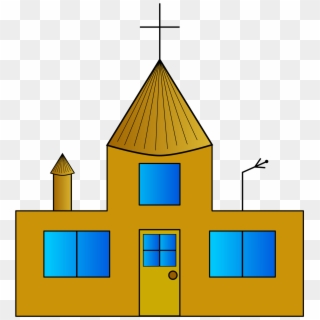 This Free Icons Png Design Of Golden House - Cross, Transparent Png
