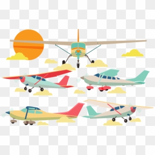 Aircraft Vector Light - Airplane, HD Png Download