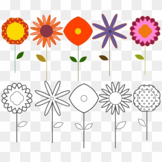 This Free Icons Png Design Of Flowers Elements - Sunflower, Transparent Png