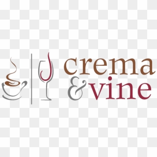 Crema And Vine Logo Transparent Background - Champagne Stemware, HD Png Download