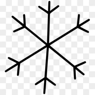 Png File - Simple Snowflake Silhouette, Transparent Png