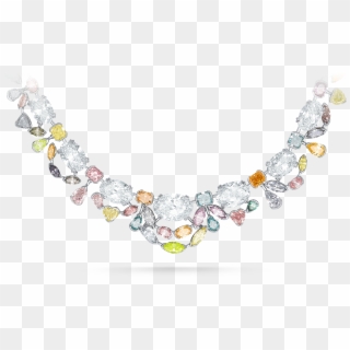 Multi Coloured Diamond Necklace - Necklace, HD Png Download