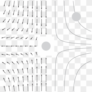 Schematic Of Inertia-induced Interaction Between Two - Monochrome, HD Png Download