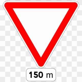 Give Way Sign Road Sign - Traffic Sign Give Way, HD Png Download
