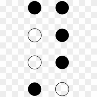 File - Braille8 Dots-14567 - Svg - Circle, HD Png Download