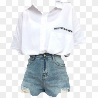 Miss You, Teen Fashion, White Shorts, Mood Boards, - Blouse, HD Png Download