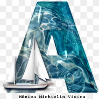 Alfabeto De Mar Com Barco Png, Boat And Sea Alphabet - Sail, Transparent Png