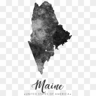 Bleed Area May Not Be Visible - Maine Silhouette, HD Png Download