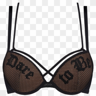 Dare To Be Black And Sand Fw18 Lingerie - Lingerie Top, HD Png Download