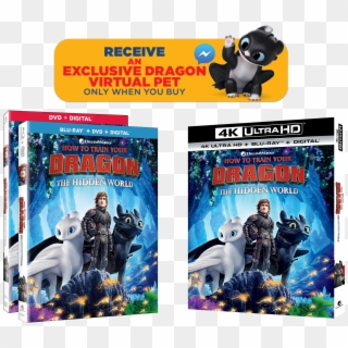 How To Train Your Dragon - Train Your Dragon 3 Bluray, HD Png Download