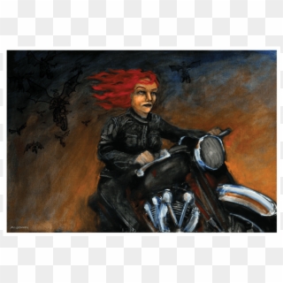 Black Lightning Art Print - Motorcycle, HD Png Download