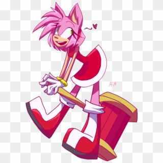 Amy Rose By Belen-1999 - Amy Rose Piko Piko Hammer, HD Png Download
