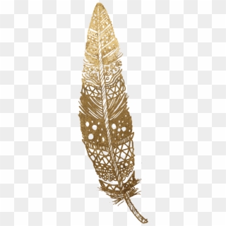 Gold Feather - Motif, HD Png Download