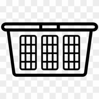 Laundry Basket Clipart Black And White, HD Png Download