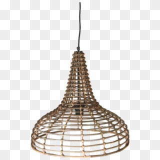 Hanging Rattan Ceiling Light - Ceiling Fixture, HD Png Download