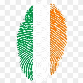Ireland Flag Fingerprint Country Png Image, Transparent Png