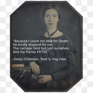 Emily Dickinson, Poet & Hog Rider - Emily Dickinson Facts, HD Png Download